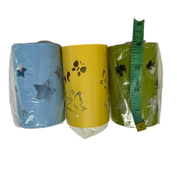 PARTYLITE *NEW* Change O Lantern Sleeve Set in Easter Spring Yellow Pink Green - Picture 3 of 5